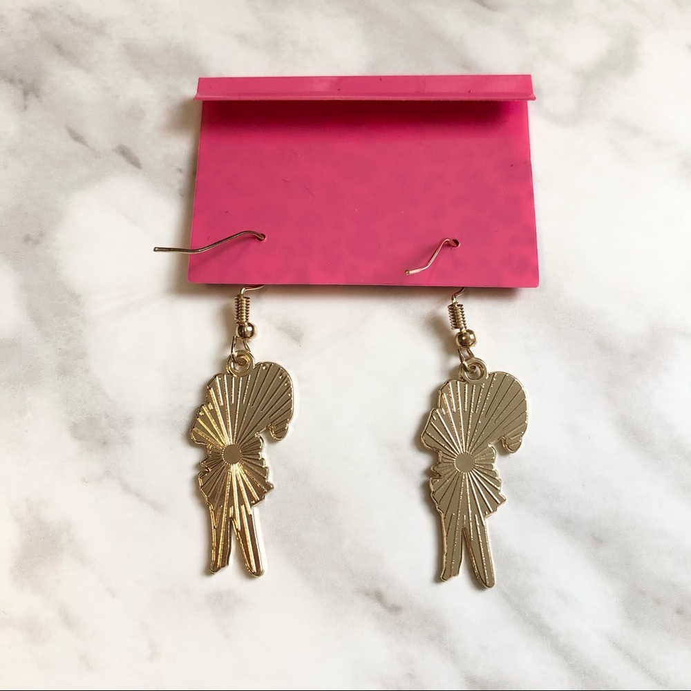 🎉 New Betsey Johnson Sailor Moon Sailor Jupiter Dangle Earrings - Picture 3 of 4